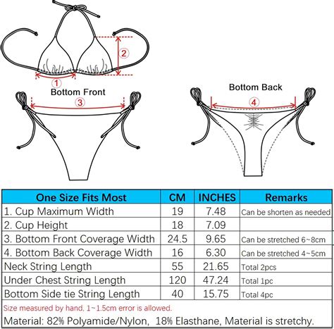 Buy Sherrylo Thong Bikini Two Pieces Bathing Suit For Women Triangle