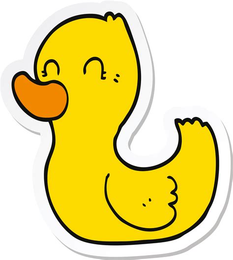 Pegatina De Un Pato De Dibujos Animados 43490461 Png