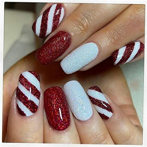 Top 50 Red And White Christmas Nails Ideas 2023 Flamegeuss