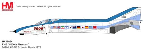 McDonnell Douglas F4E Phantom II USAF 5000th Phantom 70290 St Louis