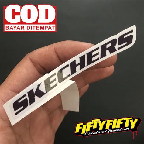 Jual Stiker Print Cut Skechers Stiker Printing Laminasi Glossy Stiker