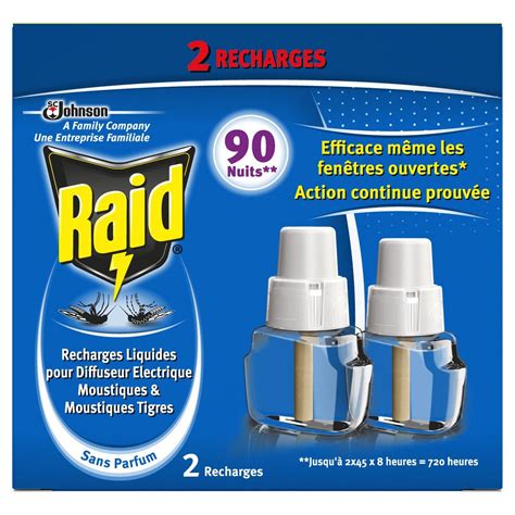 RAID Recherche électrique liquide 45 nuits x2 pas cher Auchan fr