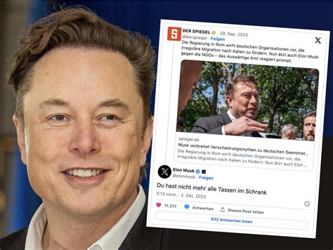 Nicht mehr alle Tassen im Schrank Elon Musk schießt gegen den