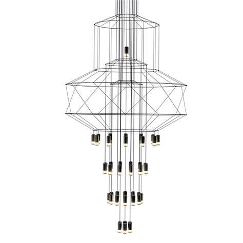 L Mpara De Suspensi N Wireflow Chandelier De Vibia Iluminaci N Interior