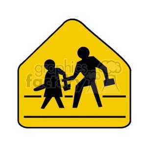 School Crossing Sign Clip Art