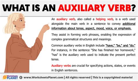 What Is An Auxiliary Verb Definition Of Auxiliary Verb