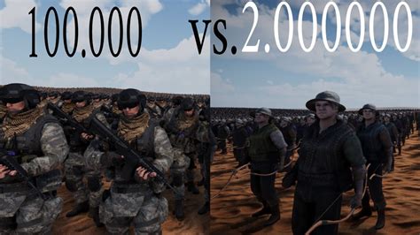 100 000 Special Forces Vs 2 Million Archer Ultimate Epic Battle