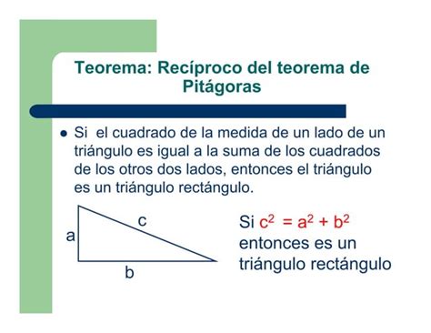 Leccion 1 Teorema De Pitagora PPT