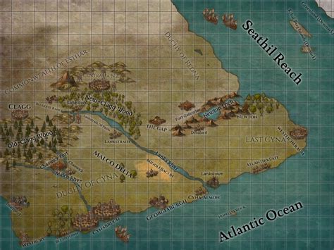 My First Incarnate Map This Map Is Of The Land Of Bluna The Setting