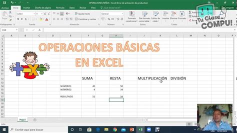 Operaciones En Excel Y Valor Youtube