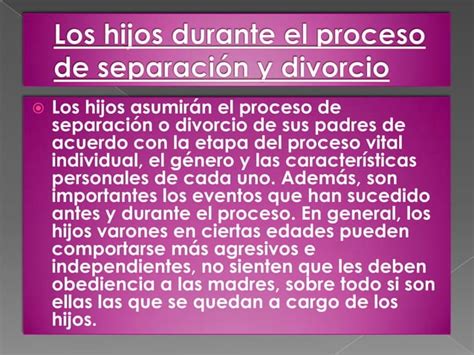 Familias De Padres Separados O Divorciados Ppt