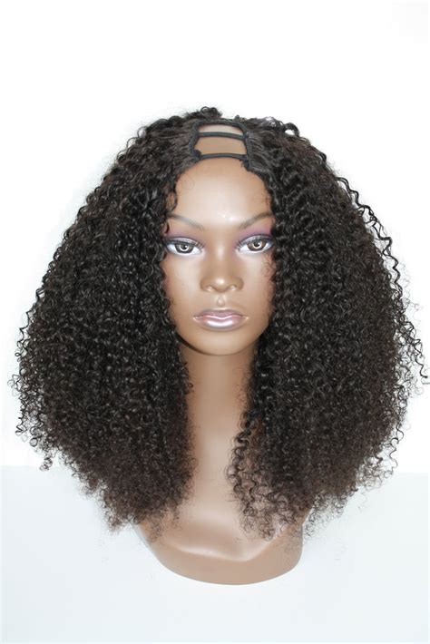 Indian Kinky Curly U Part Wig Etsy