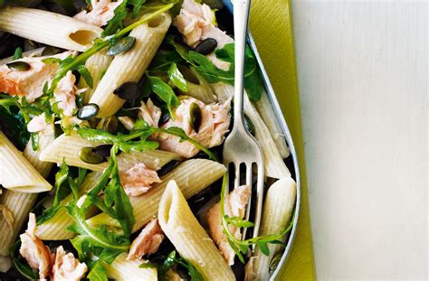 Hot Smoked Salmon And Rocket Pasta Salad Tesco Real Food