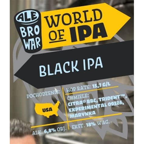 Alebrowar World Of IPA Black IPA Sklep Impuls Piwo Czeskie I Kraftowe