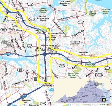 Hampton Roads Zip Code Map Map