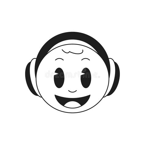 Emoticon Headphones Stock Illustrations Emoticon Headphones