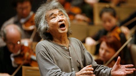 Acclaimed Japanese Conductor Seiji Ozawa Who Led The Boston Symphony