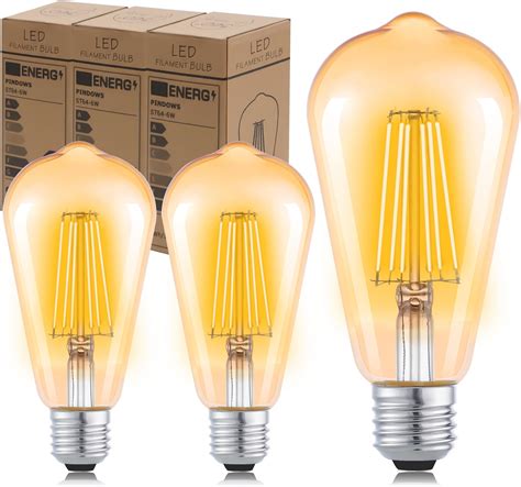 Lvwit E27 Screw Bulbe27 Vintage Light Bulbs5w Eedison Bulb E2735w Equivalentspiral Filament