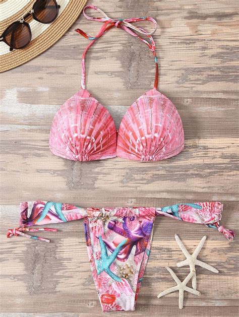 Halter Seashell Bikini With Images Seashell Bikinis Bikinis Beach