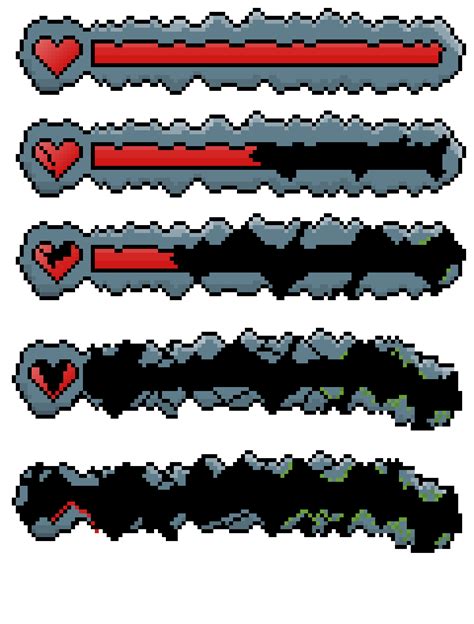 Health Bar Im Very New In The Pixelart World Hope You Like It R