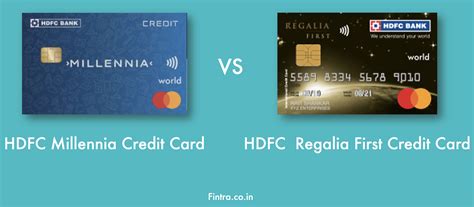 Compare Hdfc Millennia Credit Card Vs Regalia First Credit Card