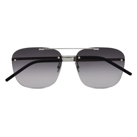 Yves Saint Laurent SL 309 Rimless Sunglasses Silver Sunglasses