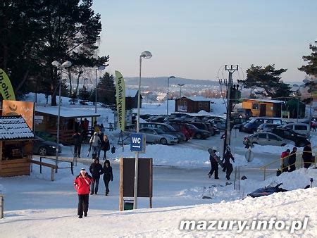 Na nartach w Mrągowie Zima MAZURY INFO PL