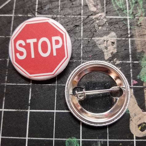 stop sign pin southstreetartmart