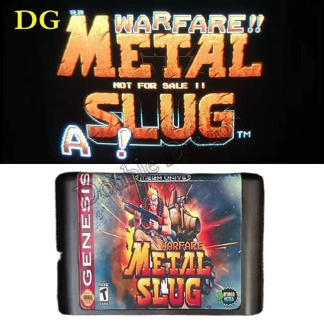 Metal Slug Warfare V Sega Genesis Game Card Mega Drive System