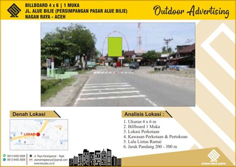 Sewa Titik Billboard Dan Baliho Di Aceh Jl Akue Bilie Persimpangan