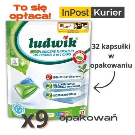 Kapsułki do Prania Ludwik Ekologiczny 2w1 16 rolek x 24 opakowania