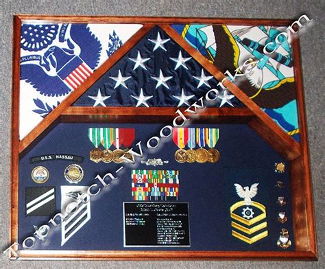 Us Navy Shadow Box By Topnotch Woodworks