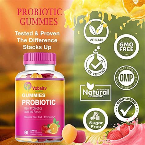 Vegan Probiotic Gummies Vaginal Health Ph Balance Sugar Free