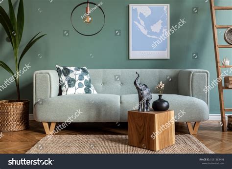 modern interior design sitting room design stock photo