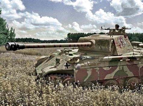 Panther Tank German Medium Tank Colorized By Allabout20centwar On