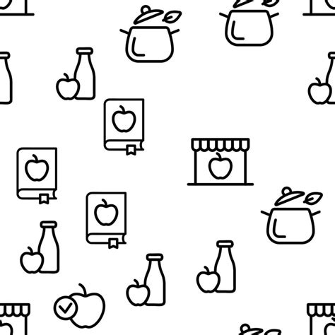 Healthy Food Nutrition Vector Seamless Pattern 18782481 Vector Art at ...