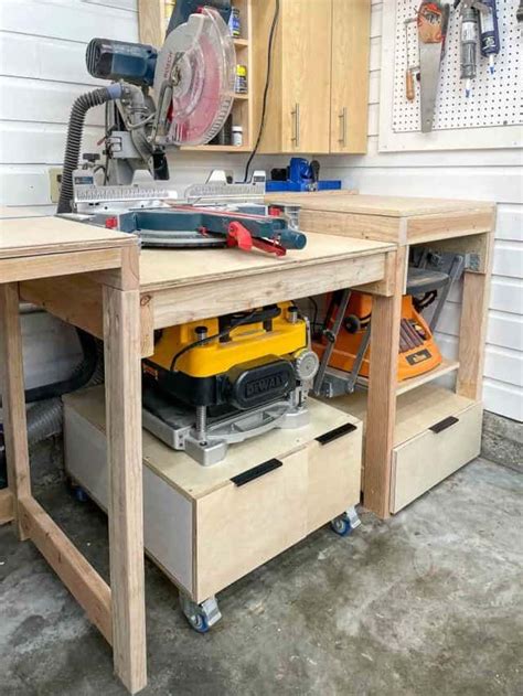 7 Diy Miter Saw Table Plans For Your Workshop Mitre Saw Station Miter Saw Table Table Saw Stand