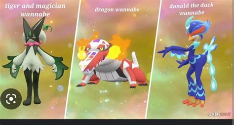 gen 9 pokemon starters : r/MandJTV