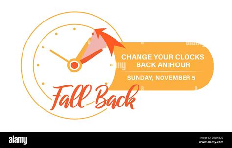 Daylight Saving Time Ends November 5 2023 Web Banner Reminder Vector