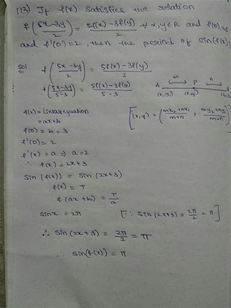 If F X Satisfies The Relation F 5x 3y2 5f X 3f Y2∀ Xy∈ R And F 0 3 And F