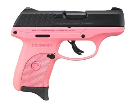 Ruger Ec9s Pink Black 9mm Luger Semi Auto Pistol 3 12in Barrel 7rd Checkered Grip Click Click Boom