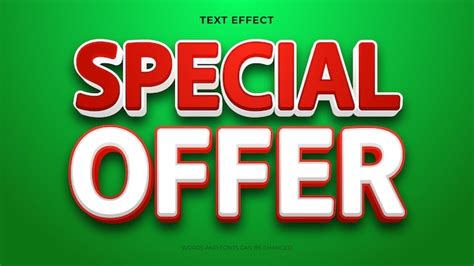 Efecto De Texto De Oferta Especial Editable Efecto De Texto D