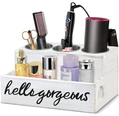 Incredible Hair Dryer Organizer And Curling Iron Holder For