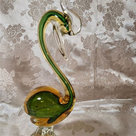 Murano Glass Swan Etsy