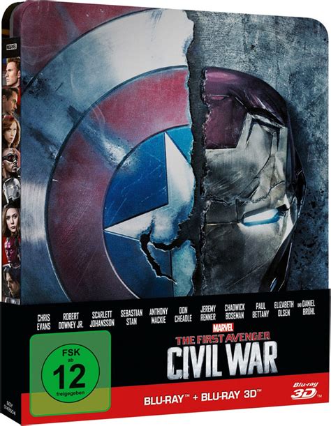 Car Tulas Y Contenidos De Capit N Am Rica Civil War En Blu Ray