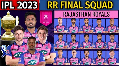 Ipl Rajasthan Royals Full Squad Rr Team Final Squad Rr