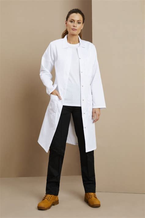 Portwest Women S Lab Coat Lw White Sj