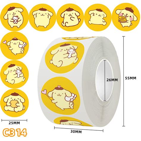 Jual Rd Roll Isi Pcs Stiker Sanrio Sticker Sanrio Kuromi My