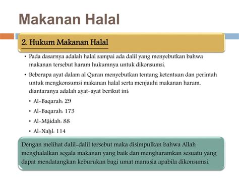 Fiqh 6 Makanan Halal Dan Haram Part 1 PPT