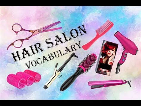 Hair Salon Vocabulary In English Youtube